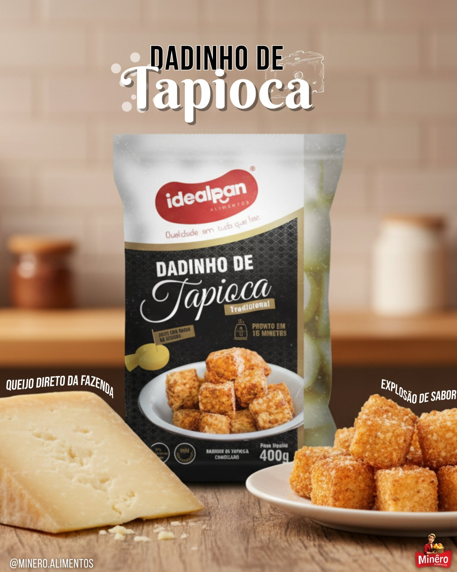 Dadinho de Tapioca Idealpan food service RJ