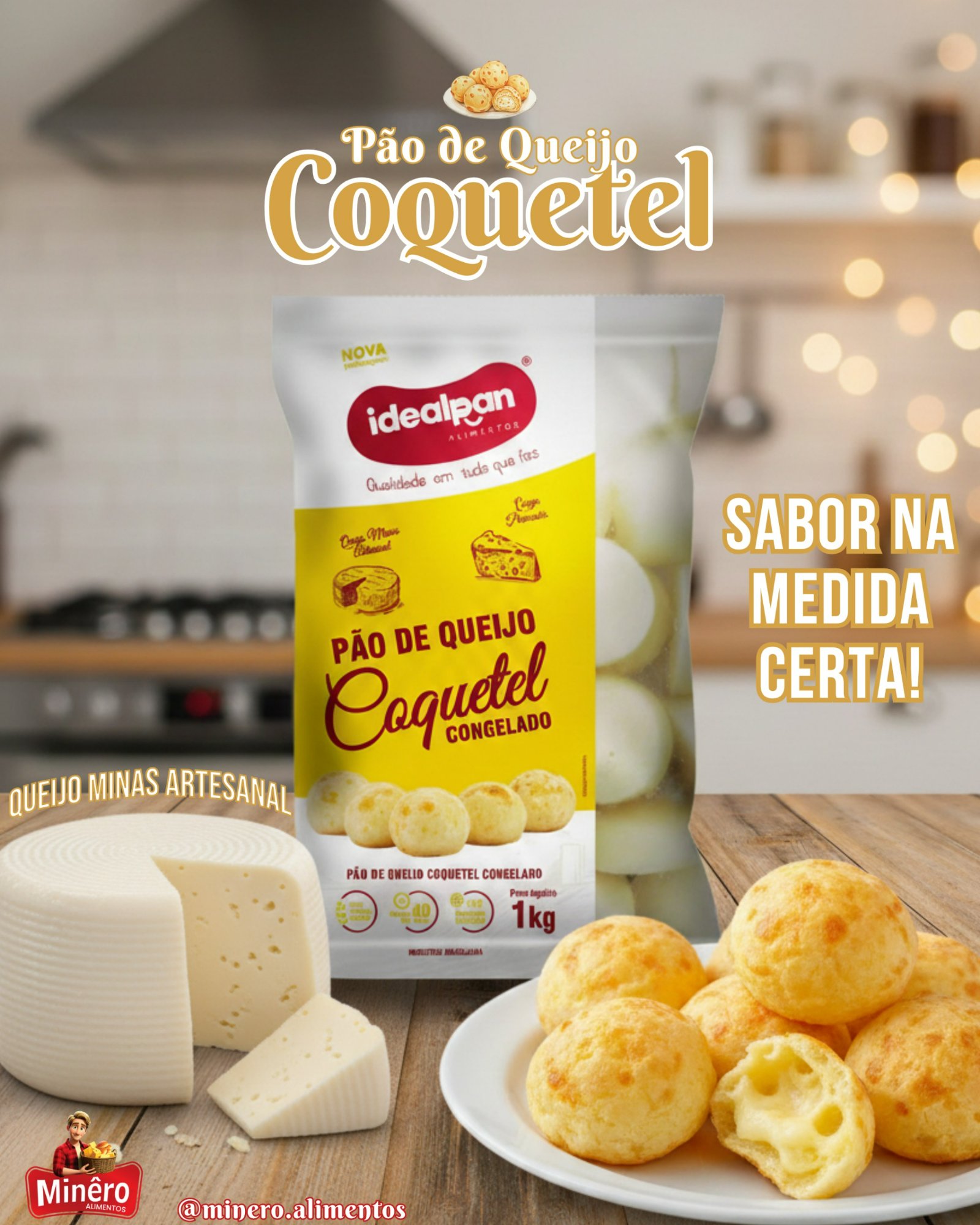 Pão de Queijo Coquetel Idealpan food service RJ