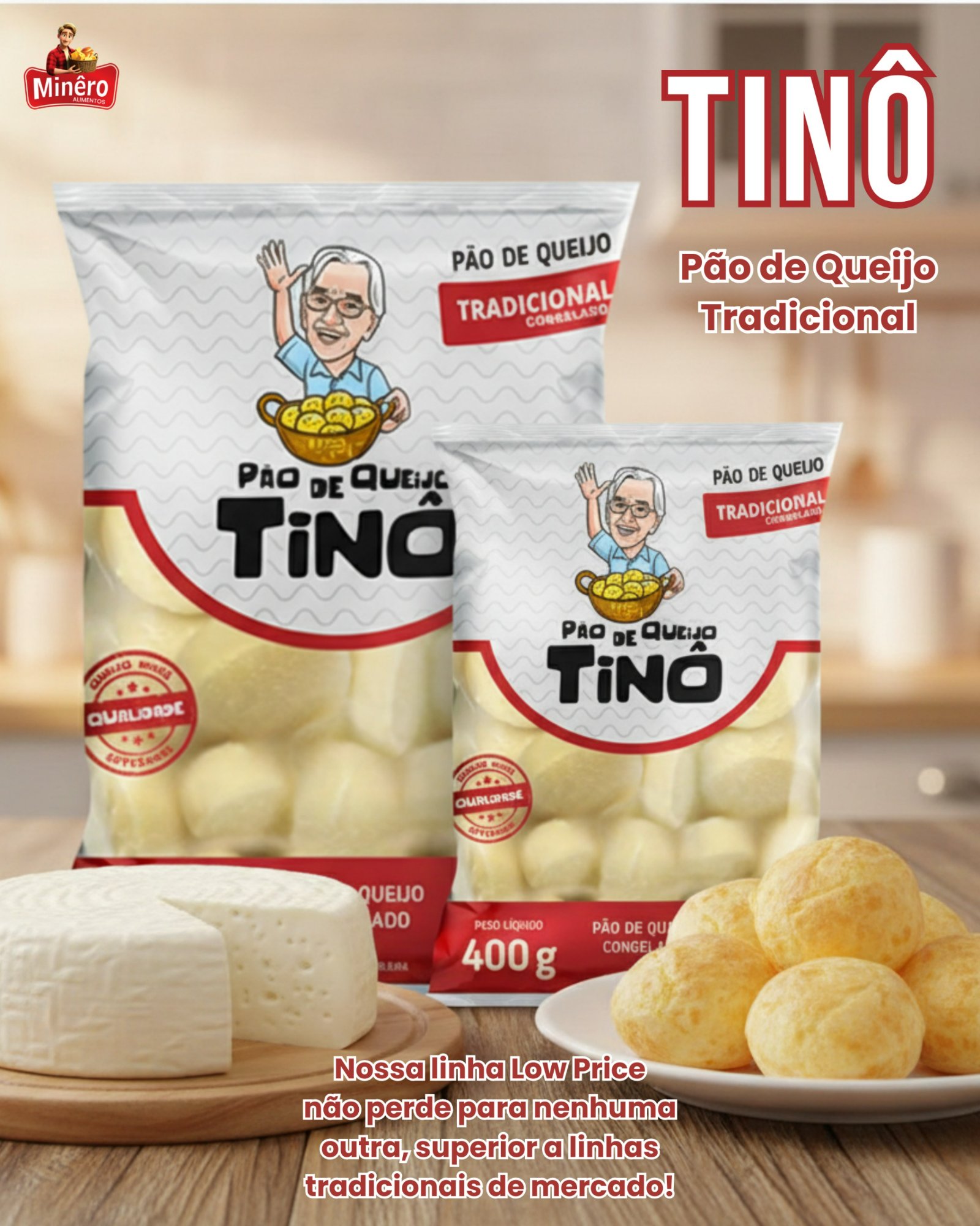 Tinô Pão de Queijo Low Price Idealpan RJ