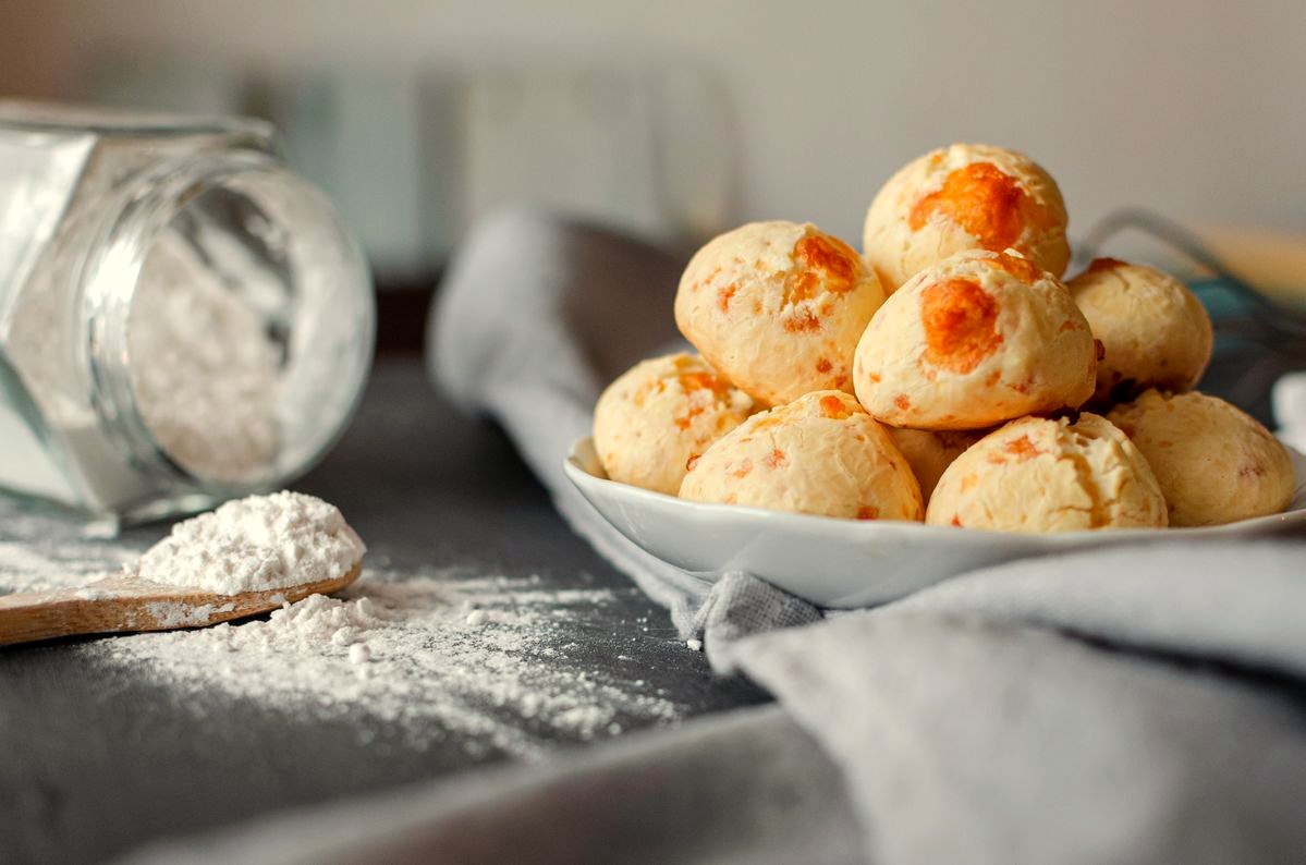 Polvilho e pão de queijo finalizado — padrão de qualidade Idealpan